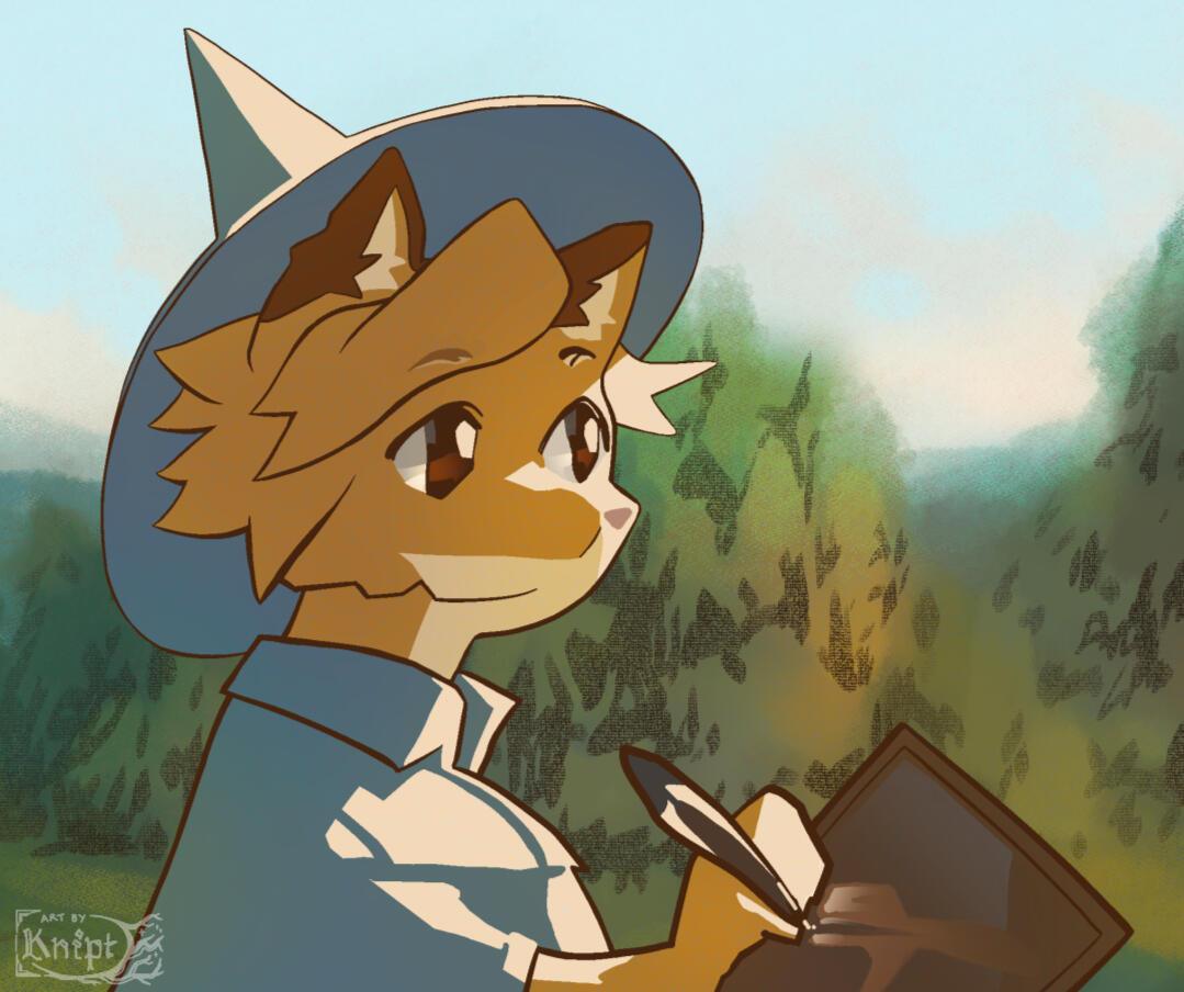 Halfbody, simple background
